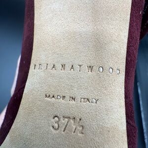 Brian Atwood Burgundy Suede Heels